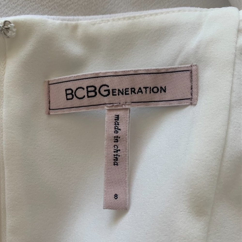 BCBGeneration Ruffle Square Neck Mini Dress - Picture 7 of 8